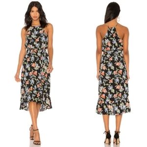 Joie silk Deme dress size Medium . Recently dry cleaned, ruffle skirt, no belt,